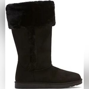Arizona Susie Faux Fur Lined Winter Black Boots Women’s Size 11